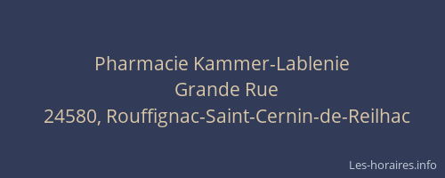 Pharmacie Kammer-Lablenie