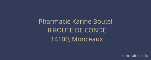 Pharmacie Karine Boutel