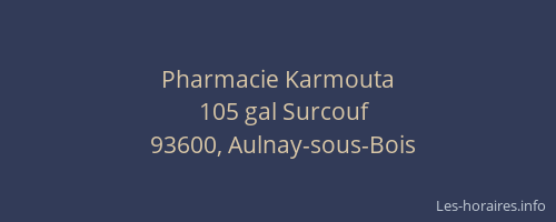 Pharmacie Karmouta