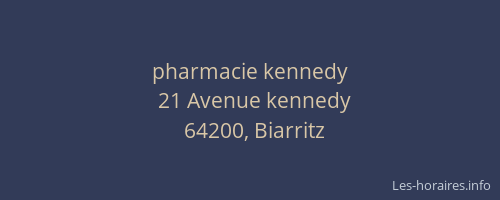 pharmacie kennedy