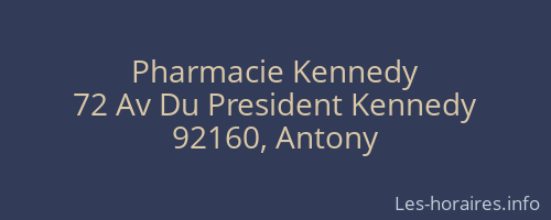 Pharmacie Kennedy