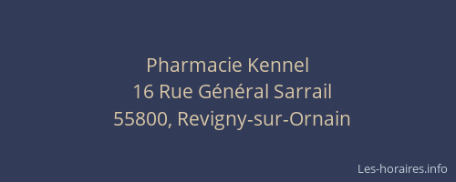 Pharmacie Kennel