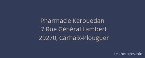Pharmacie Kerouedan