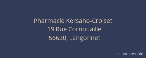 Pharmacie Kersaho-Croiset