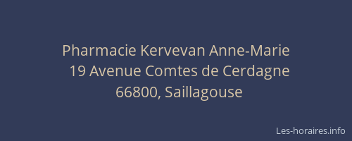 Pharmacie Kervevan Anne-Marie