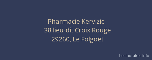 Pharmacie Kervizic