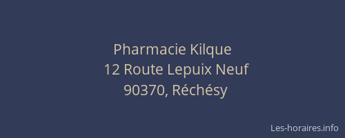 Pharmacie Kilque