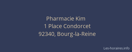 Pharmacie Kim