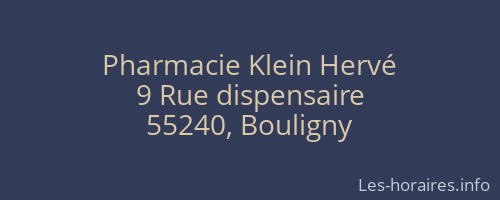 Pharmacie Klein Hervé