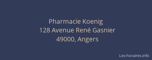 Pharmacie Koenig