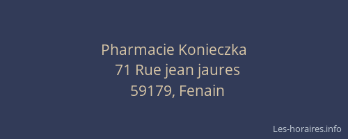 Pharmacie Konieczka