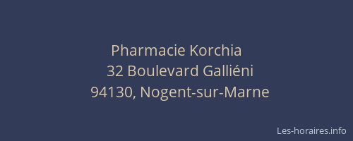 Pharmacie Korchia