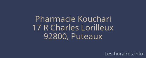 Pharmacie Kouchari