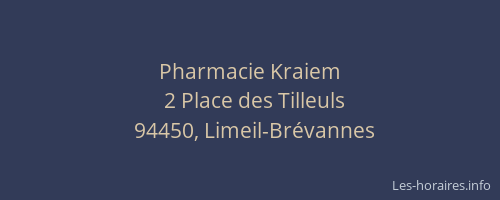 Pharmacie Kraiem