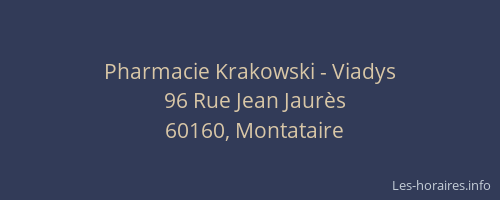 Pharmacie Krakowski - Viadys