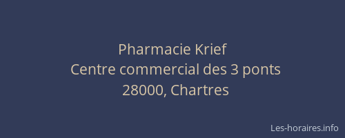 Pharmacie Krief