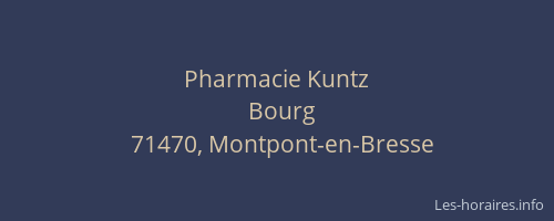 Pharmacie Kuntz