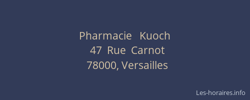 Pharmacie   Kuoch