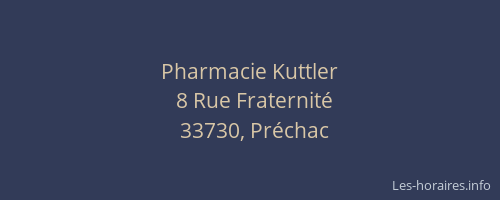 Pharmacie Kuttler