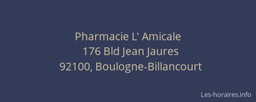 Pharmacie L' Amicale