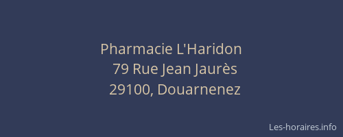 Pharmacie L'Haridon