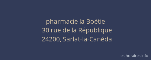pharmacie la Boétie