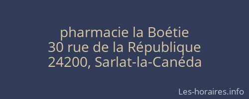 pharmacie la Boétie