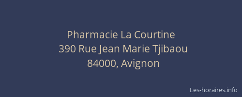 Pharmacie La Courtine