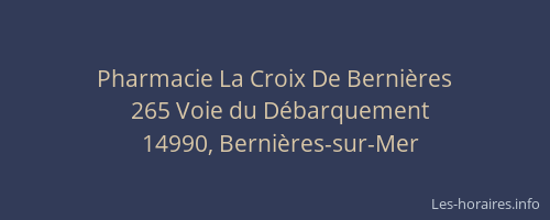 Pharmacie La Croix De Bernières