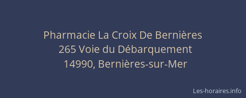 Pharmacie La Croix De Berni&egrave;res