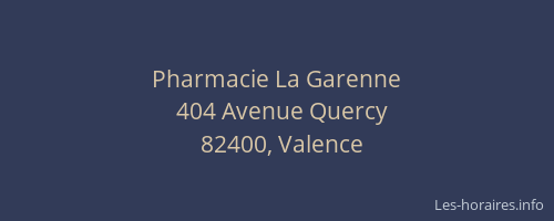 Pharmacie La Garenne