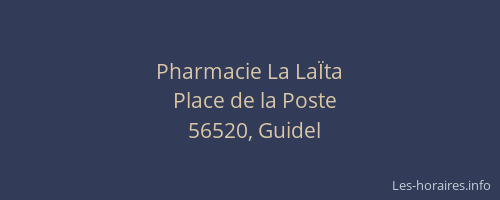 Pharmacie La LaÏta