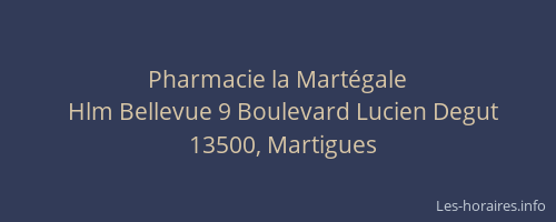 Pharmacie la Martégale