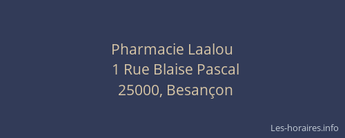 Pharmacie Laalou