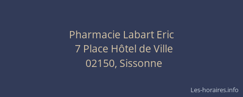Pharmacie Labart Eric