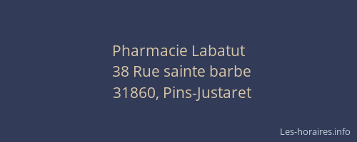 Pharmacie Labatut