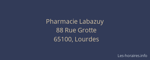 Pharmacie Labazuy