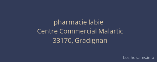 pharmacie labie