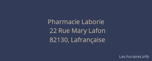 Pharmacie Laborie