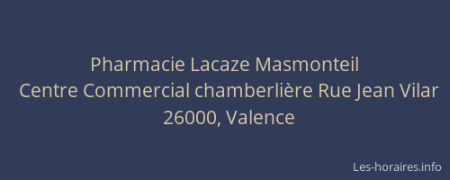 Pharmacie Lacaze Masmonteil