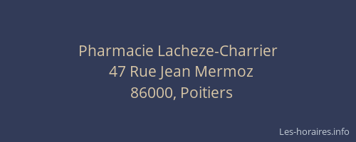 Pharmacie Lacheze-Charrier