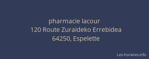 pharmacie lacour