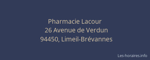 Pharmacie Lacour