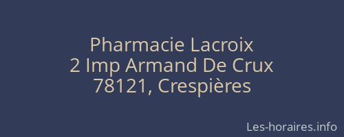 Pharmacie Lacroix