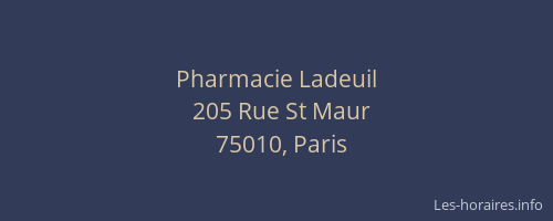 Pharmacie Ladeuil