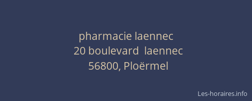 pharmacie laennec