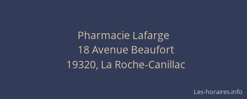 Pharmacie Lafarge