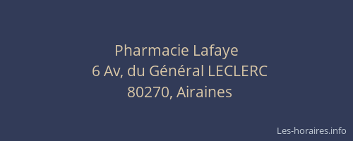 Pharmacie Lafaye