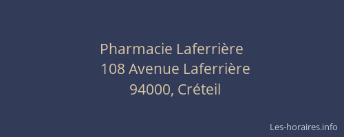 Pharmacie Laferrière