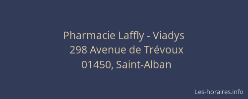 Pharmacie Laffly - Viadys